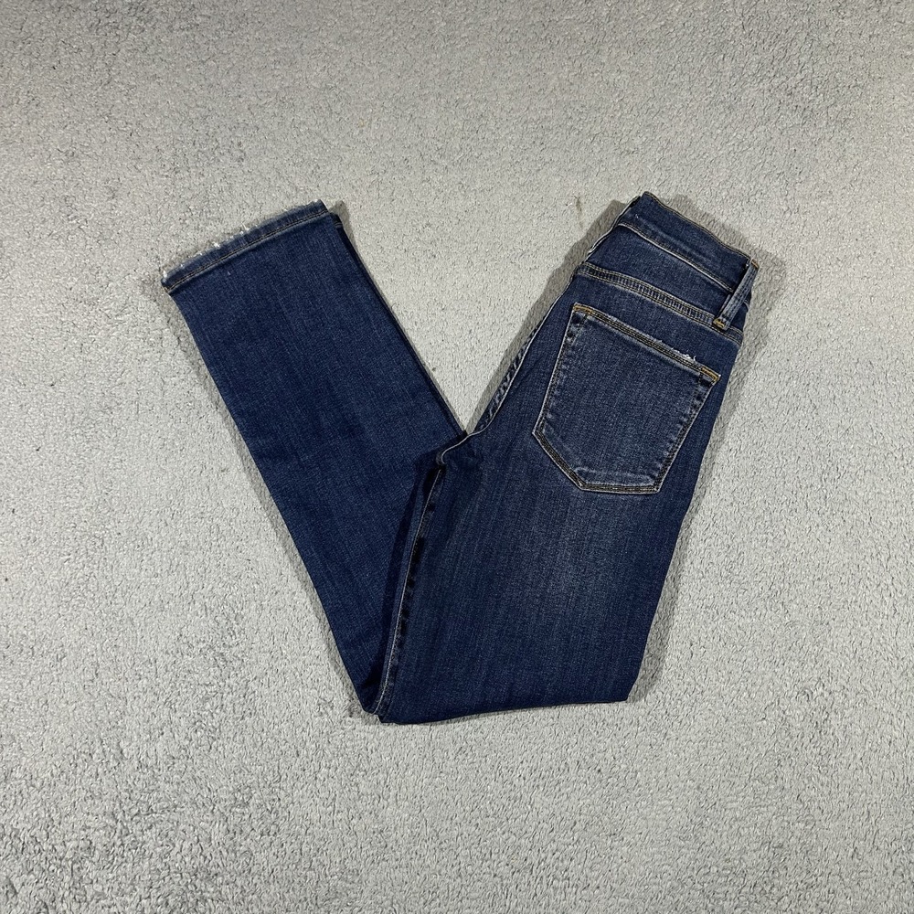 FRAME Le High Straight Denim Jeans Light Indigo Blue High Rise Women's 24 #3975